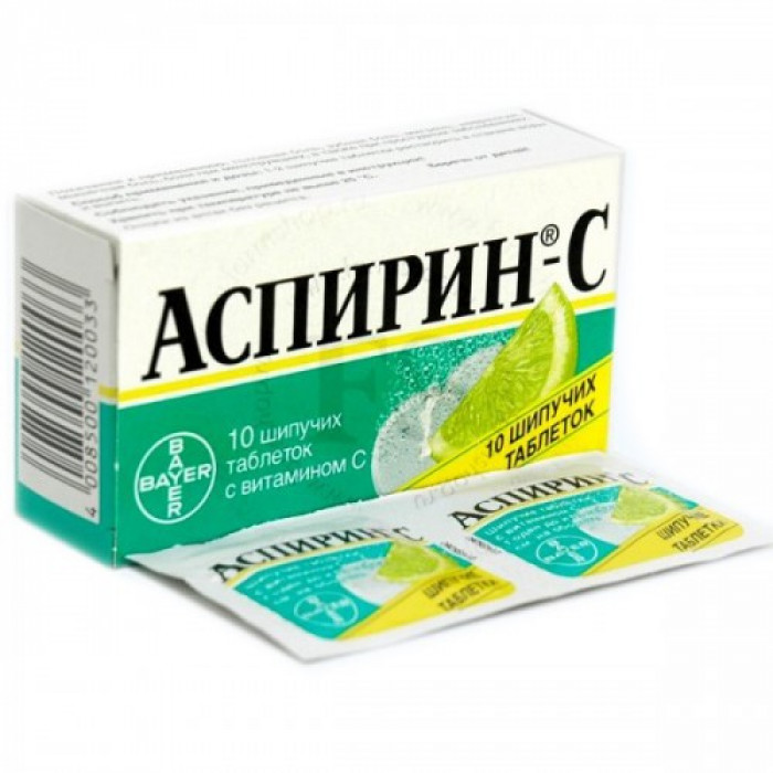 Aspirin-C (Ascorbic acid + Acetylsalicylic acid) 12 effervescent tablets 