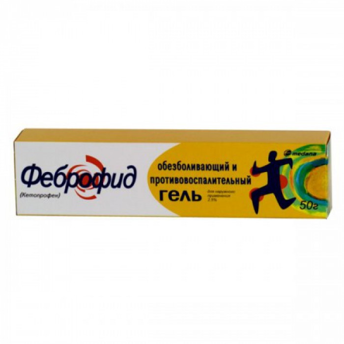 Febrofid (Ketoprofen) 2.5% gel 50g 