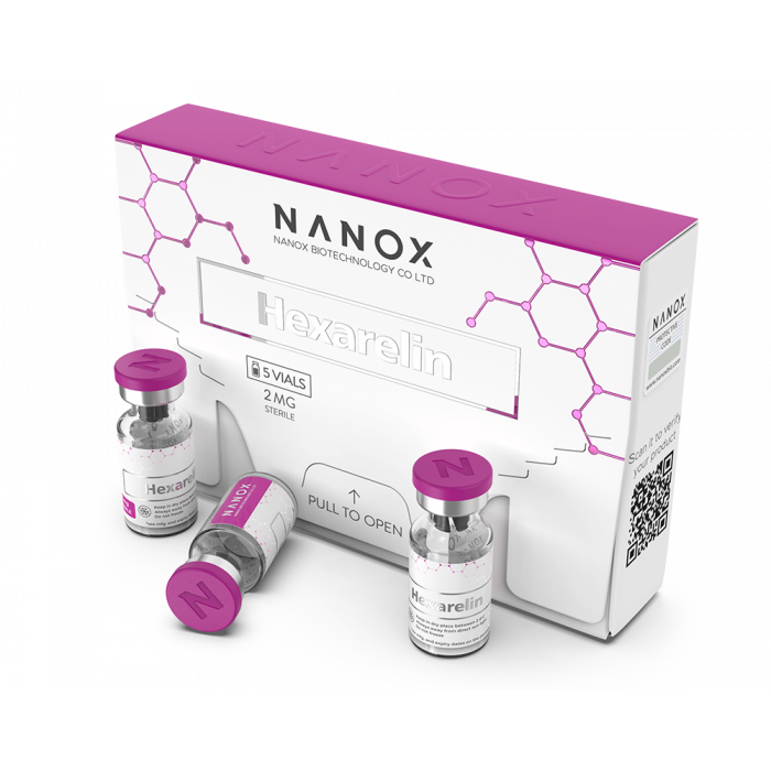 Hexarelin (2 mg) x 5 vials Nanox Peptides