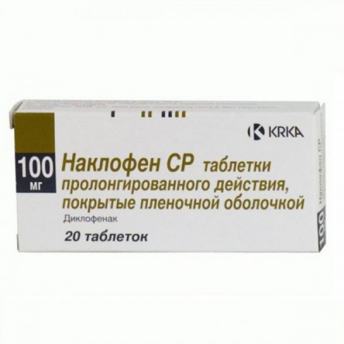 Naklofen SR (Diclofenac) 100mg 20 tablets 