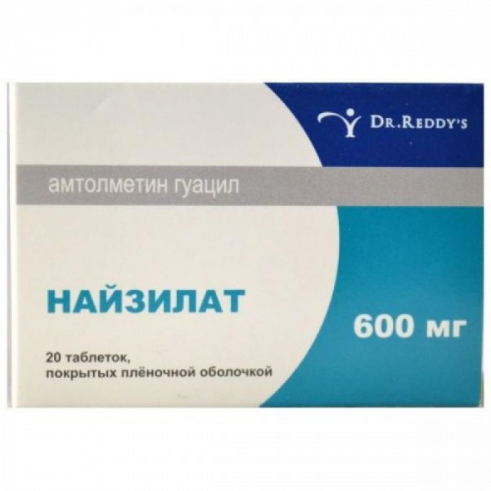 Niselat (Amtolmetin guacil) 600mg 20 tablets 