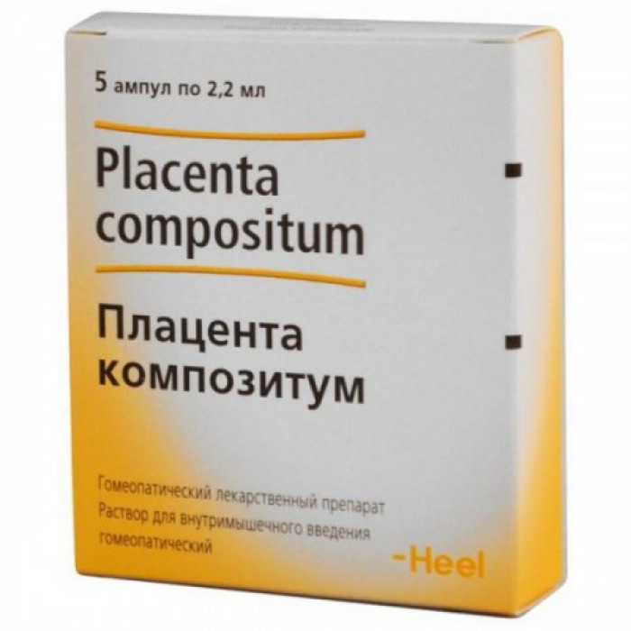 Placenta compositum ampoules 2.2ml 5 vials, 2.2ml 100 vials,