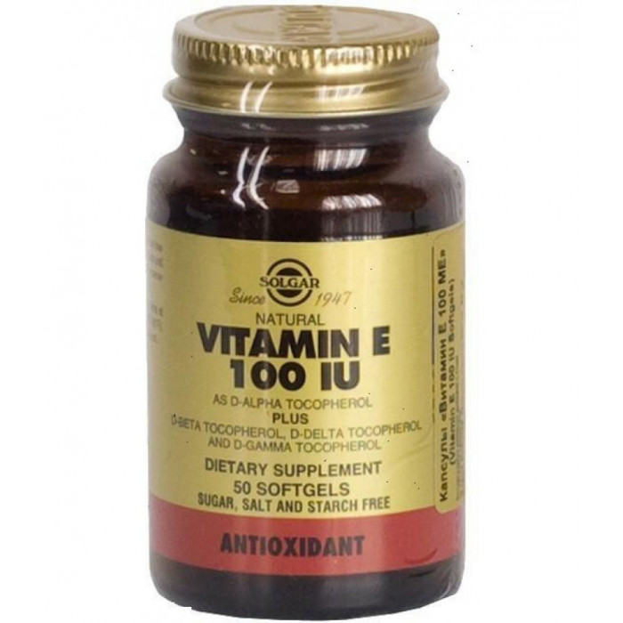 Solgar vitamin E caps 100IU #50