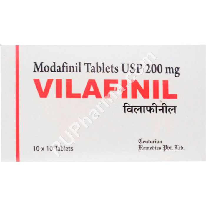 VILAFINIL® (Modafinil) 200 mg/tab, 10 tabs/pack