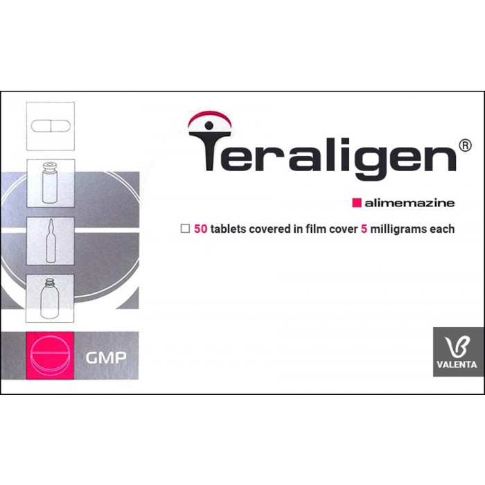 TERALIGEN® (Alimemazine) 5 mg/tab, 50 tabs - Pharmaceutics