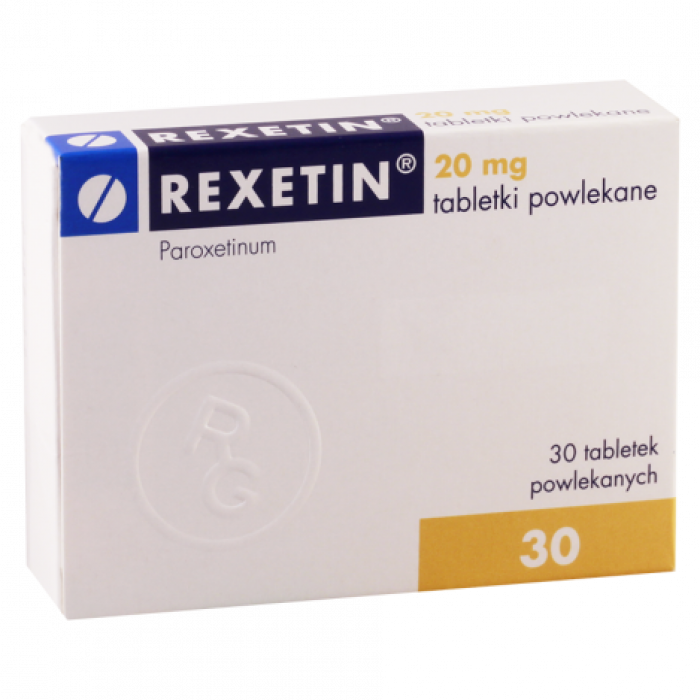 REXETIN (PAXIL, Pexeva, Seroxat, Brisdelletable). 20 mg. 30 tablets - Pharmaceutics