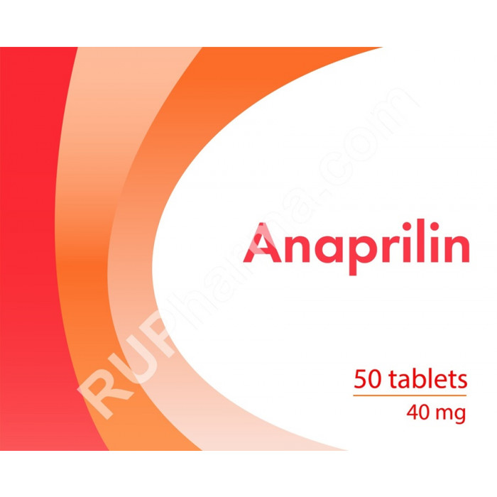 ANAPRILIN® (Propranolol, Inderal) 10 mg/tab, 50 tabs - Pharmaceutics