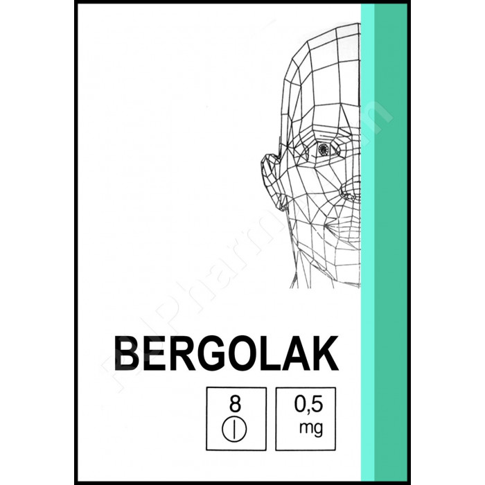 BERGOLAC® (Cabergoline) 0.5 mg/tab, 8 tabs - Pharmaceutics