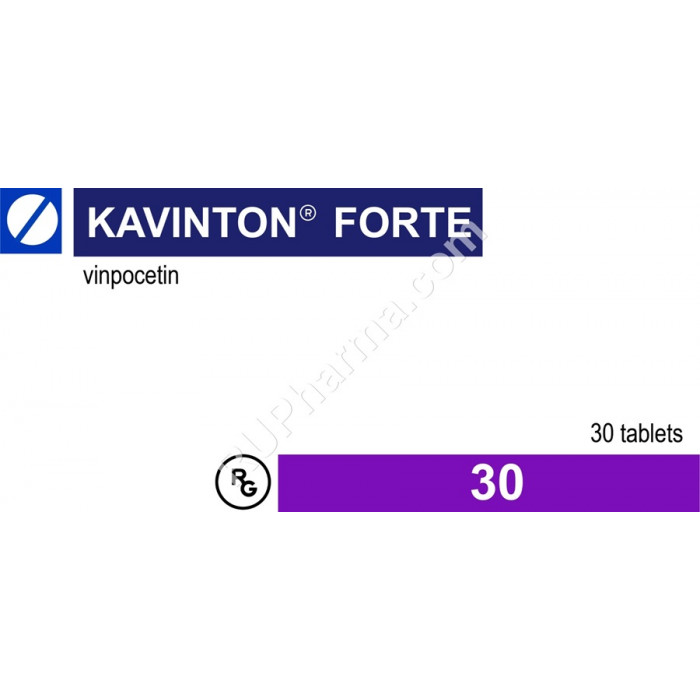 CAVINTON FORTE® (Vinpocetine, Intelectol, Ethyl Apovincaminate) 10 mg/tab, 30 tabs OR 5 mg (5 ml)/amp, 10 amps - Pharmaceutics