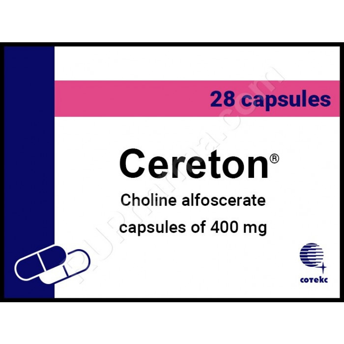 CERETON® (Choline Alfoscerate, Alpha-GPC) 400 mg/tab, 28 tabs - Pharmaceutics