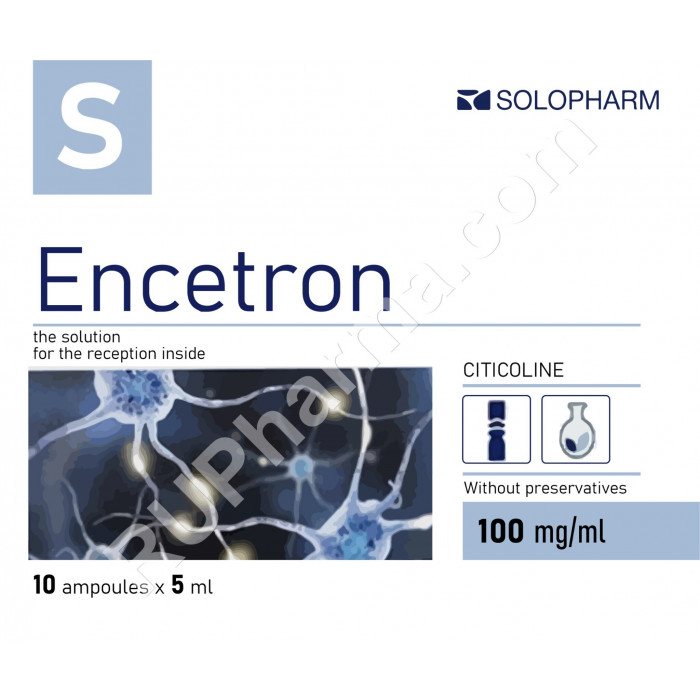 ENCETRONE (Citicoline, CDP-Choline) Oral Solution, 10 ml/vial, 5 vial/pack - Pharmaceutics