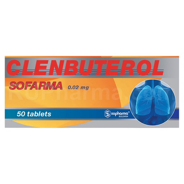 CLENBUTEROL® (Dilaterol) 0.02 mg/tab, 50 tabs - Pharmaceutics