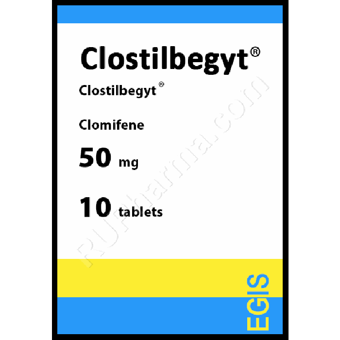 CLOSTELBEGYT® (Clomid, Clomiphene, Clomifene), 50mg/tab, 10 tabs - Pharmaceutics
