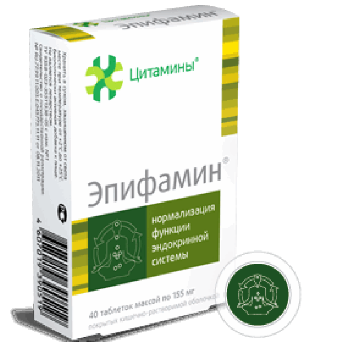 EPIPHAMIN® (Endocrine bioregulator) 155 mg/tab, 40 tabs - Pharmaceutics