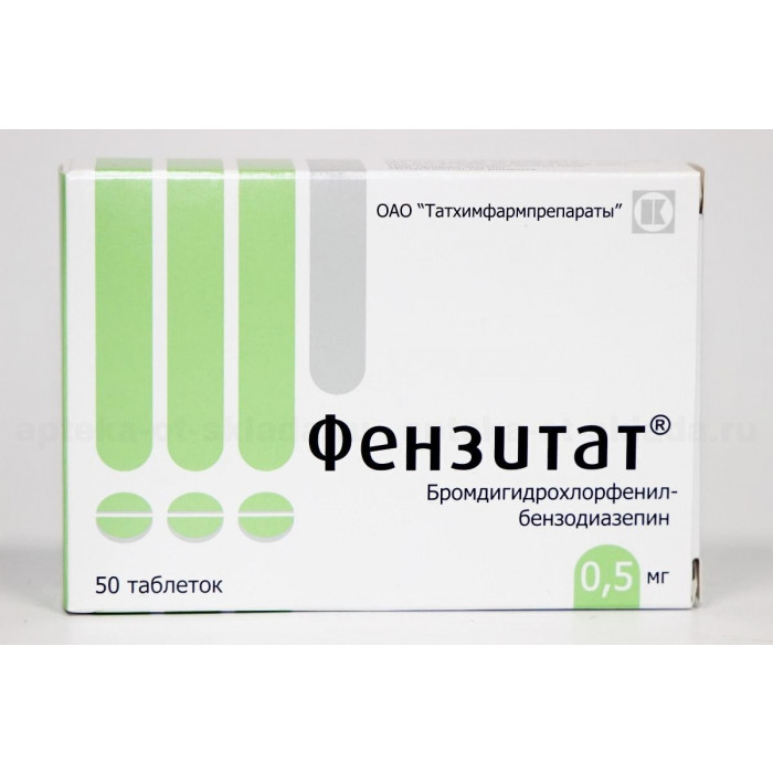 Fenzitat tablets 0.5-1mg 50 pcs. - Pharmaceutics