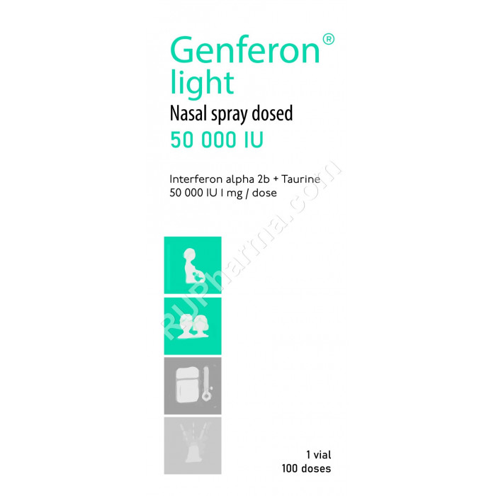 GENFERON® (Interferon alfa-2b + Benzocaine + Taurine) spray or suppositories - Pharmaceutics