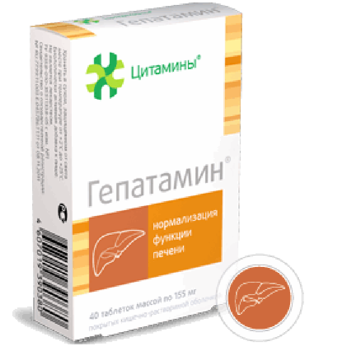 GEPATAMIN®, (Liver bioregulator) 155mg/tab, 40 tabs - Pharmaceutics