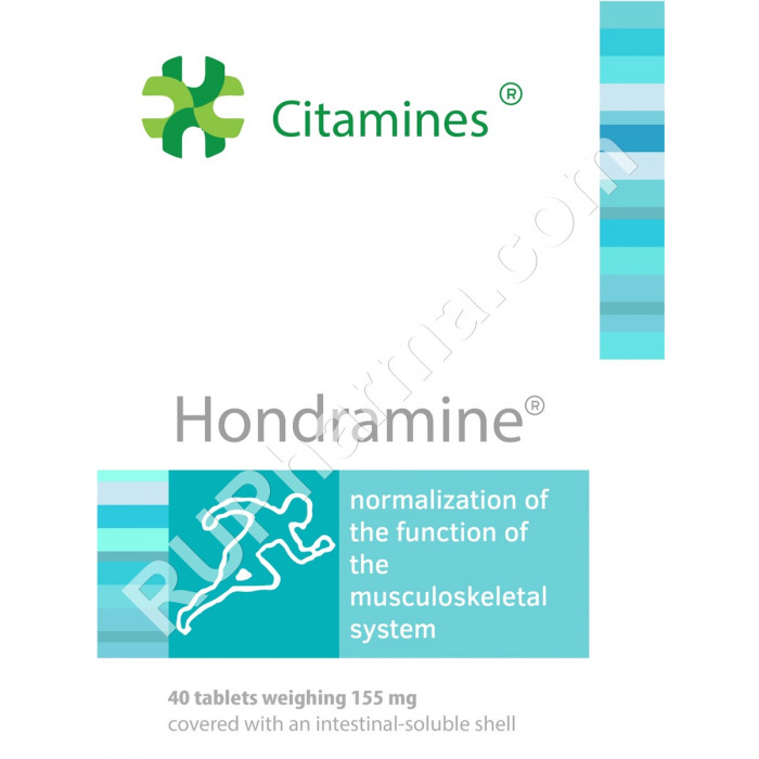 HONDRAMIN®, (Cartilage tissue regulator) 155mg/tab, 40 tabs - Pharmaceutics