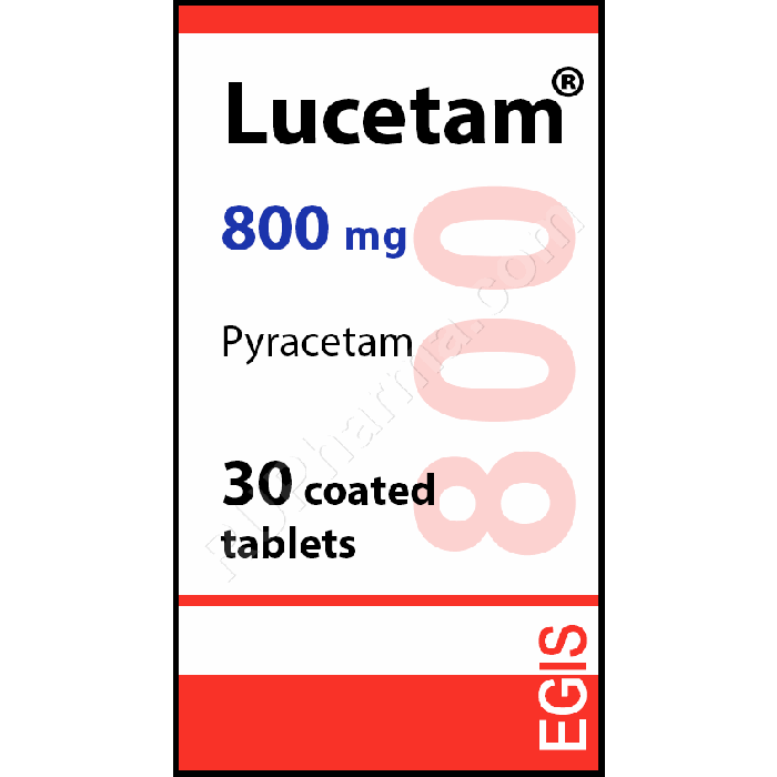 LUCETAM® (Breinox, Dinagen, Oikamid) 800 mg/tab, 30 tabs - Pharmaceutics