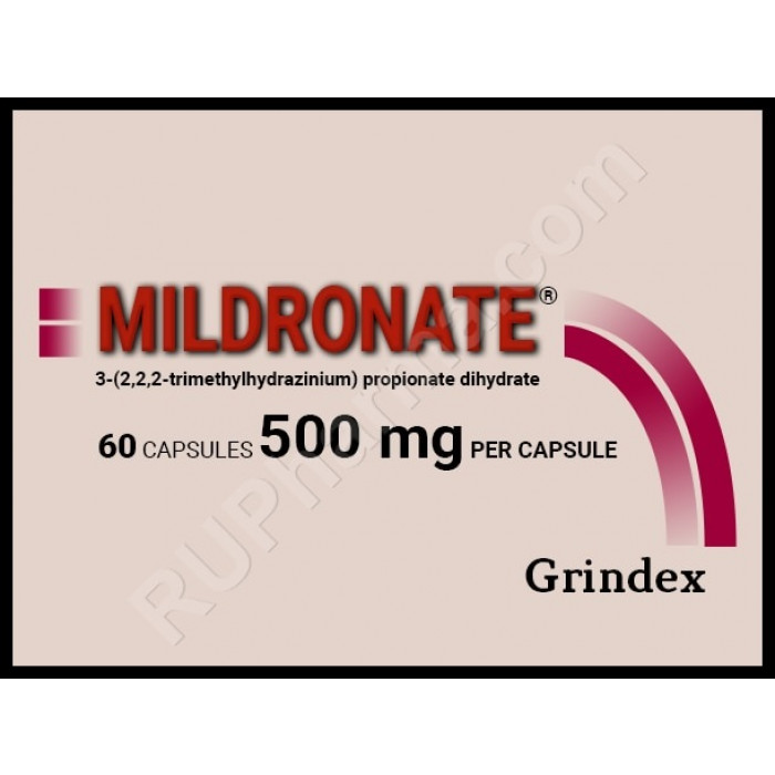 Sample Mildronate (Meldonium) 500 mg/cap, 10 caps/blister - Pharmaceutics