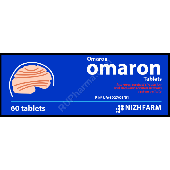 OMARON® (Piracetam+Cinnarizine) 425 mg/tab, 60 tabs - Pharmaceutics
