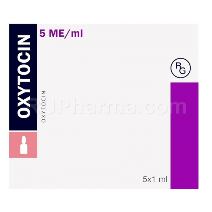 OXYTOCIN (Love Hormone) 1 ml or 5 IU/ampoule, 5 ampoules - Pharmaceutics