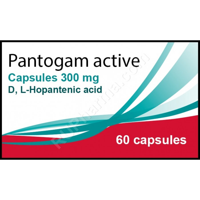 PANTOGAM ACTIVE® (Hopantenic acid, GABA) 300 mg/cap, 60 caps - Pharmaceutics