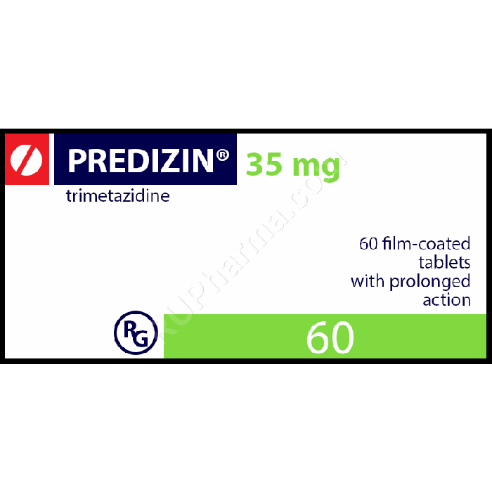 PREDIZIN® (Trimetazidine) 35 mg/tab, 60 tabs - Pharmaceutics