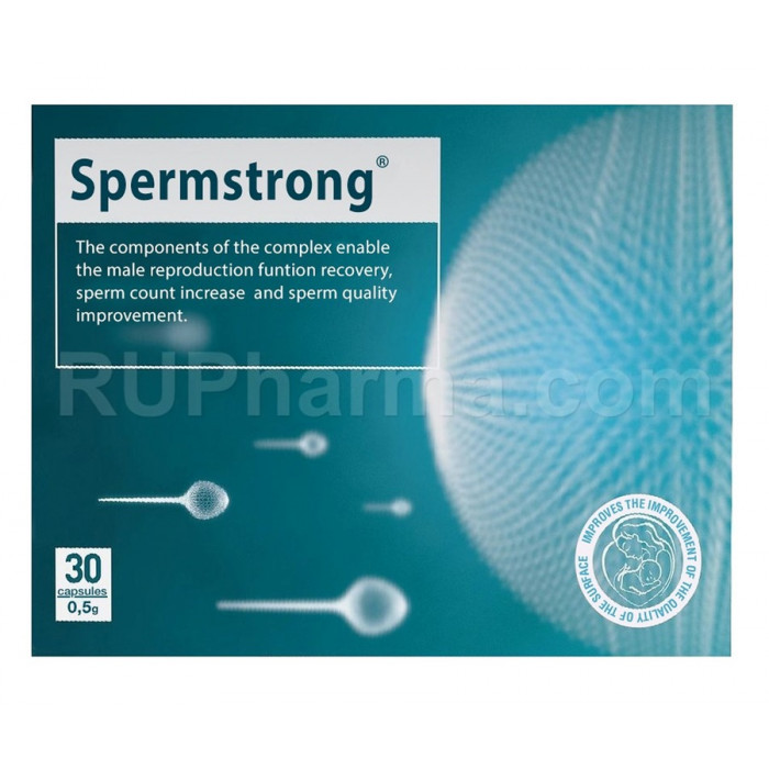 SPERMSTRONG® (Sperm Quality and Sperm Count Improvement), 500 mg/cap, 30 caps - Pharmaceutics