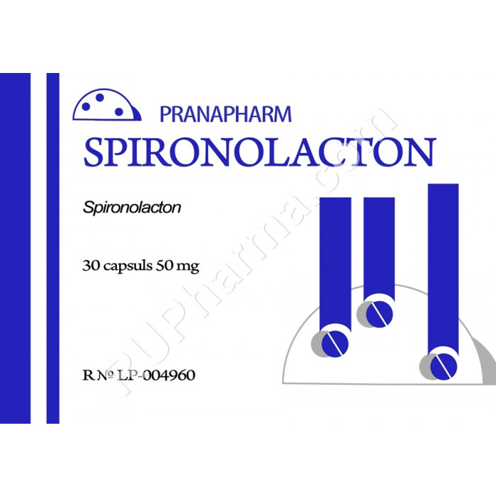 SPIRONOLACTONE (Aldactone, Spiractin, Verospiron) 25-100 mg/cap, 20-30 cap/pack - Pharmaceutics