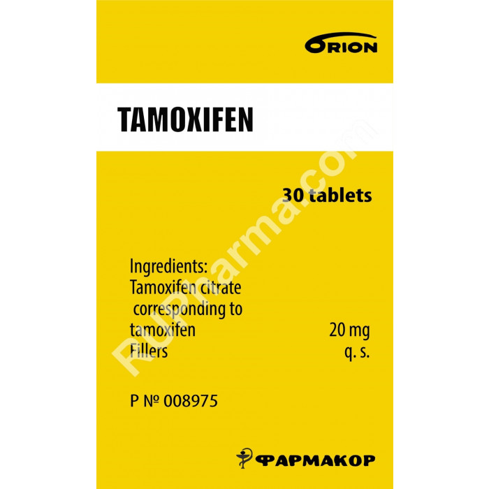 TAMOXIFEN (Nolvadex, Genox) 30 tabs, 10-20 mg/tab - Pharmaceutics