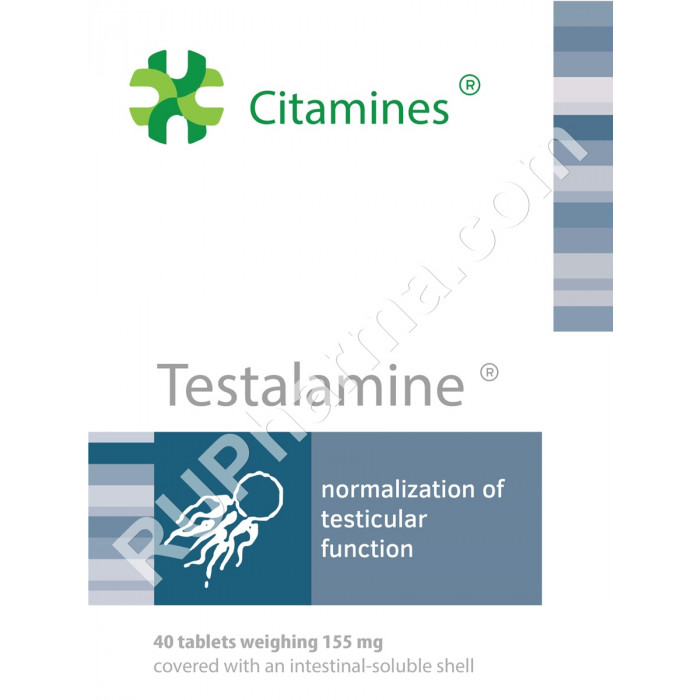 TESTALAMIN®, (Sperm bioregulator) 155 mg/tab, 40 tabs - Pharmaceutics