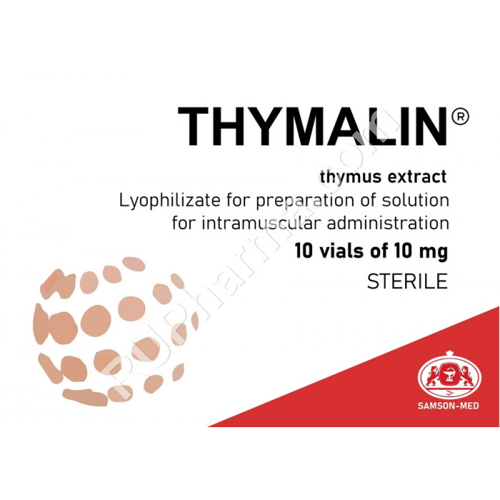 THYMALIN® (Thymulin, Thymus Extract) 10 mg (5 ml)/vial, 10 vials/pack - Pharmaceutics
