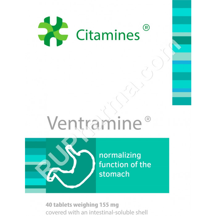 VENTRAMIN®, (Stomach bioregulator) 155 mg/tab, 40 tabs - Pharmaceutics